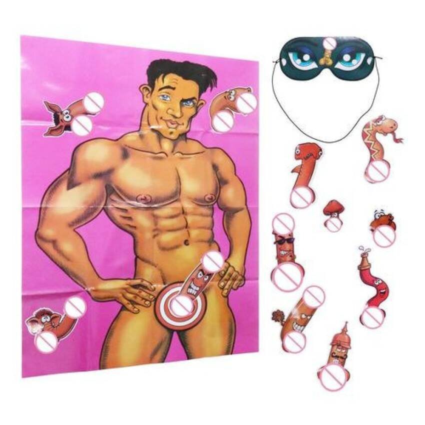 Juego Fiesta Adulto Ponle El Pene Al Hombre