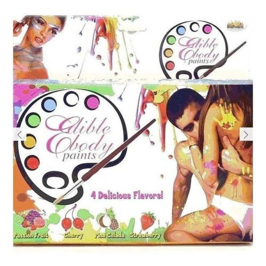 Pintura Comestible Juego Sexual Sabor Piña Colada,frutilla