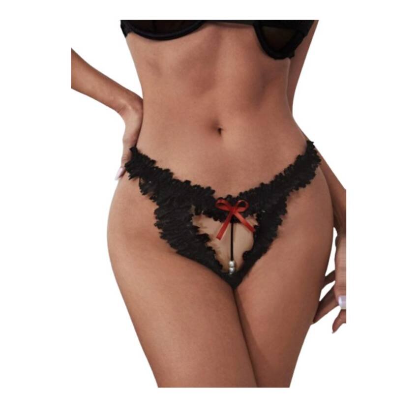 Colale Hilo Con Diseño De Perla Artificial Encaje