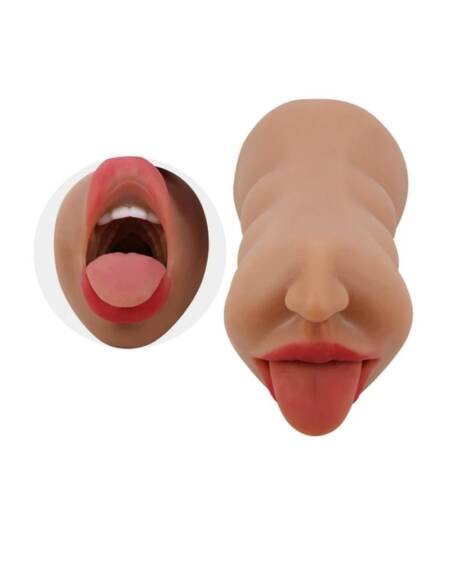 Masturbador Masculino Realista Boca Vagina Lavable Silicona