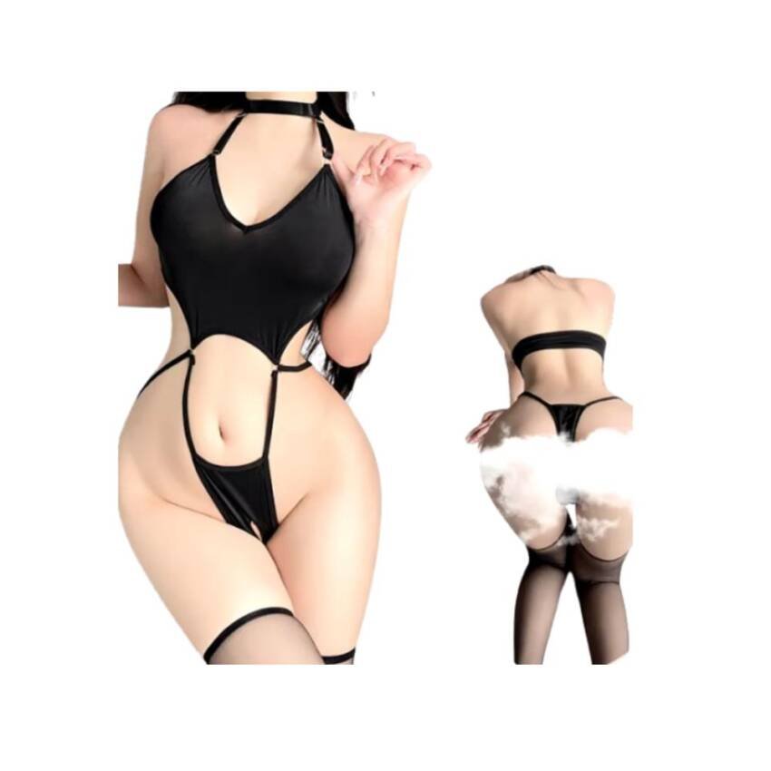 Lenceria Sexy Tentacion Mujer Entrepierna Abierta Escote V - Imagen 2