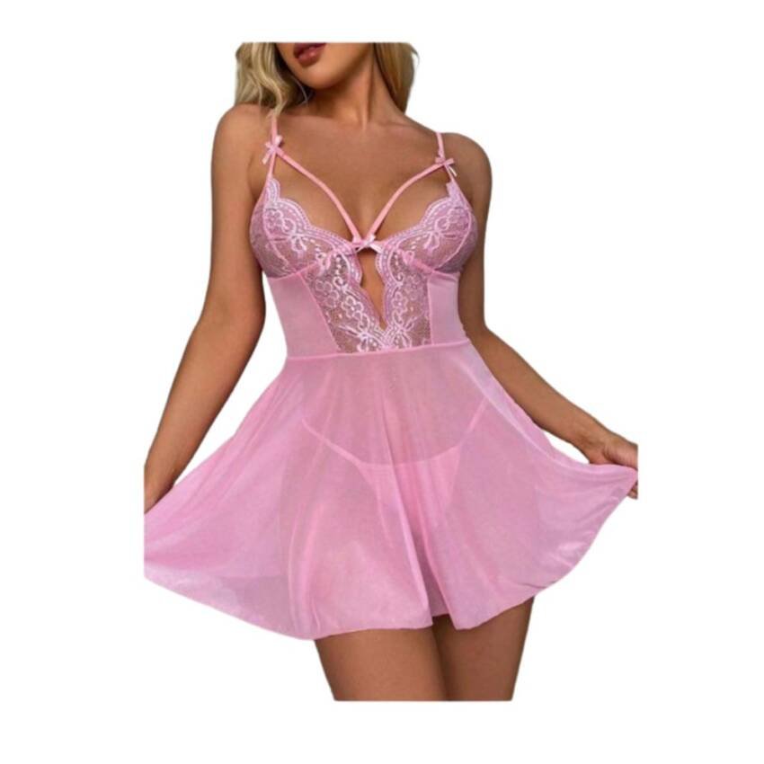 Lencería Babydolls Erotico Sexy 2pcs Encaje - Imagen 3
