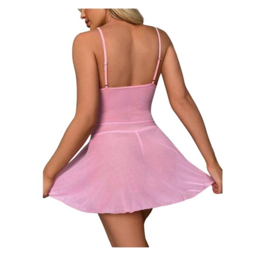 Lencería Babydolls Erotico Sexy 2pcs Encaje - Imagen 4