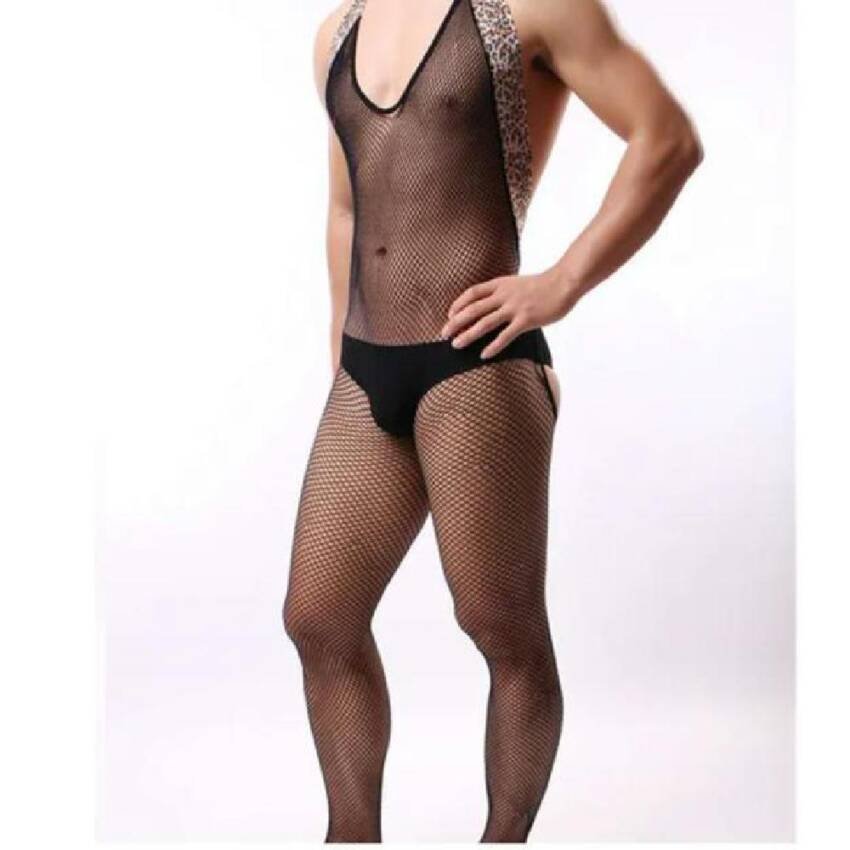 Lenceria Hombre Sexy Malla Tanga Para Ocasiones Especiales - Imagen 6