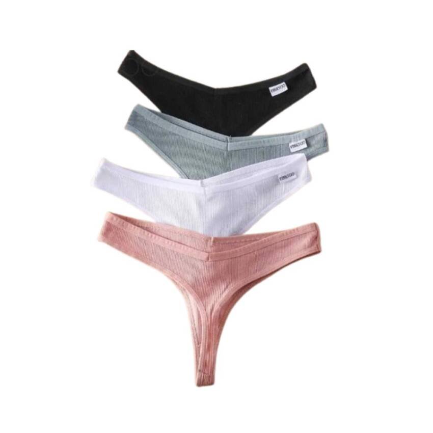 Tanga Colaless Algodon Lenceria Brasileña 3unids - Imagen 5