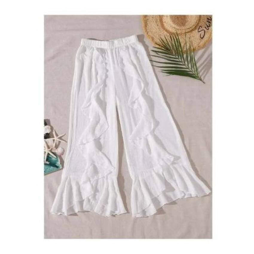 Pantalon Playero Up Cover Volados Pareo - Imagen 3