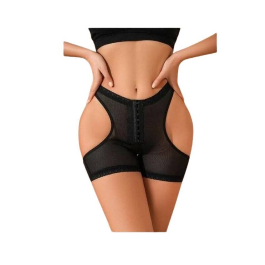 Short Faja Abdomen Malla Abertura Lateral Realce Gluteos - Imagen 3