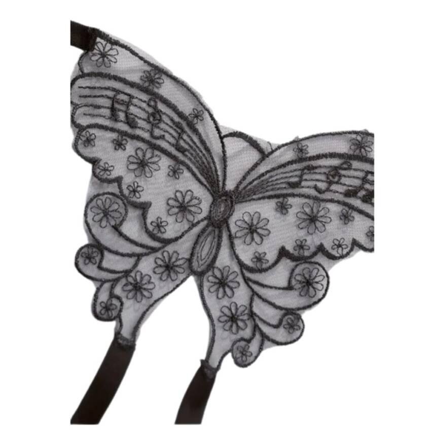 Tanga Colale Sexy Entrepierna Bordado Mariposa Lazo Encaje - Imagen 4