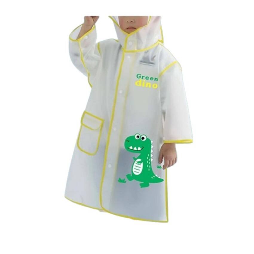 Poncho Niño Capa Impermeable Portátil Lluvia Dinosaurio