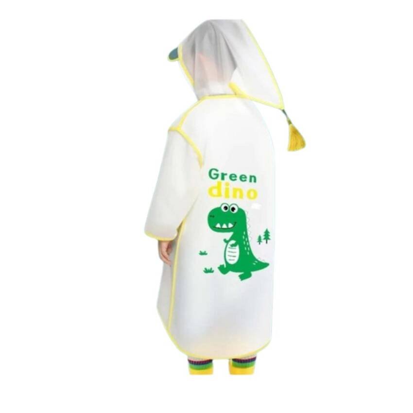 Poncho Niño Capa Impermeable Portátil Lluvia Dinosaurio - Imagen 2