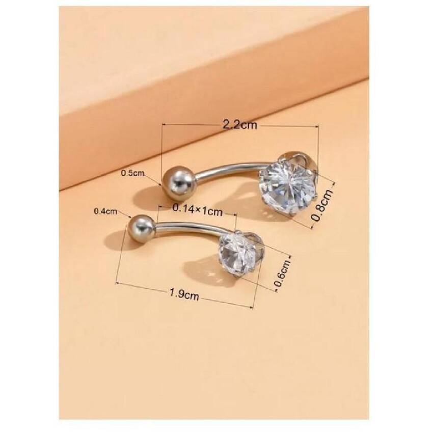 Piercing para el Ombligo hipoalergenico con decoracion - Imagen 2
