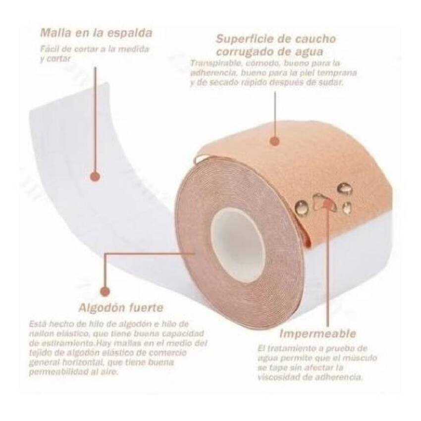 Sostén Cinta Modeladora 5cm X 5 Mts Alta Adherencia - Imagen 3