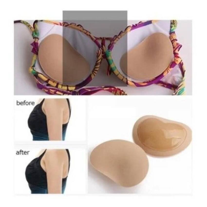 Almohadilla De Sujetador Bikini Para Realce Beige - Imagen 3