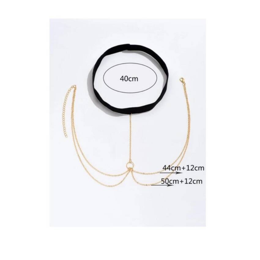 Cadena / Accesorio / Liguero Para Pierna Muslo Anillo Capas - Imagen 2