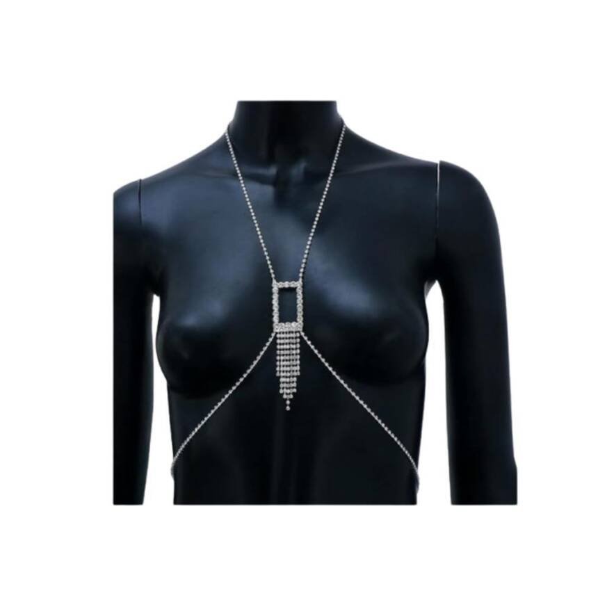 Cadena/collar Para El Cuerpo Pecho Dije Sexy Diva Fiesta - Imagen 2