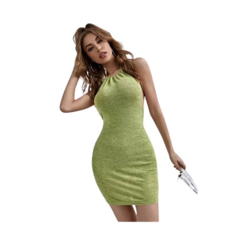 Vestido Corto Espalda Abierta Sexy 2023 - Imagen 3