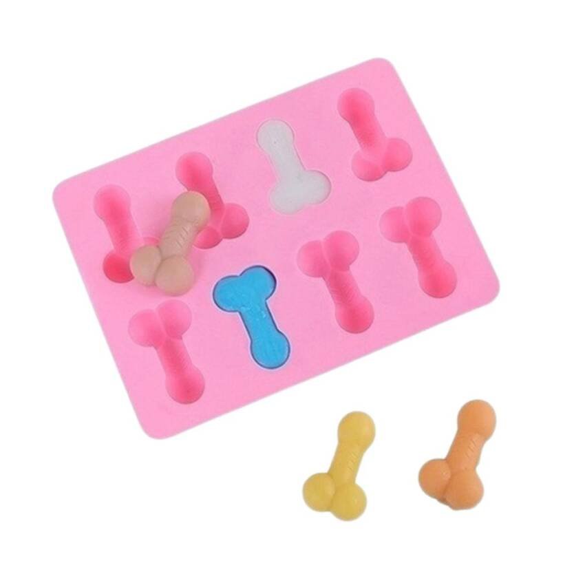Molde Silicona Pene Gelatinareposteria Jabón Chocolate Hielo - Imagen 2