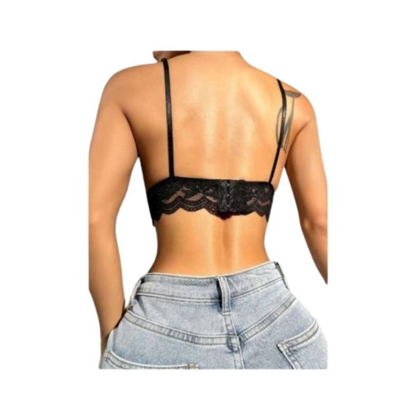 Sosten Bralette Abanico Encaje Floral - Imagen 4