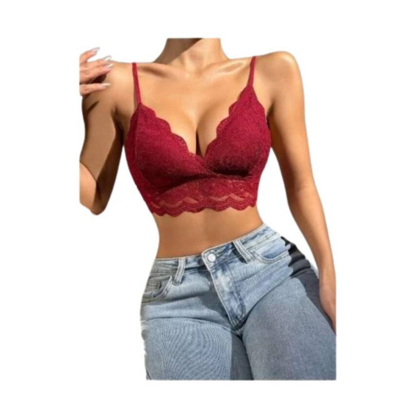 Sosten Bralette Abanico Encaje Floral - Imagen 5