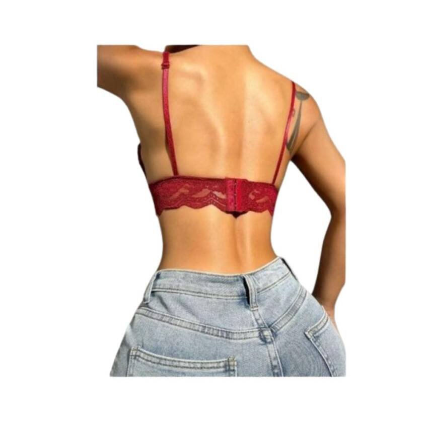 Sosten Bralette Abanico Encaje Floral - Imagen 6