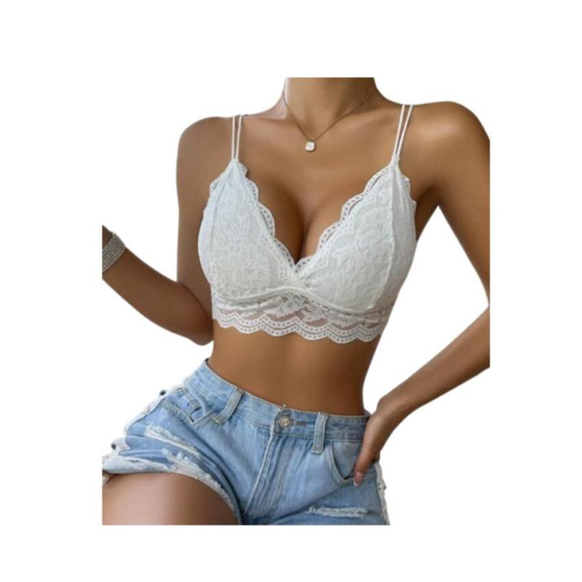 Sosten Bralette Abanico Encaje Floral - Imagen 10