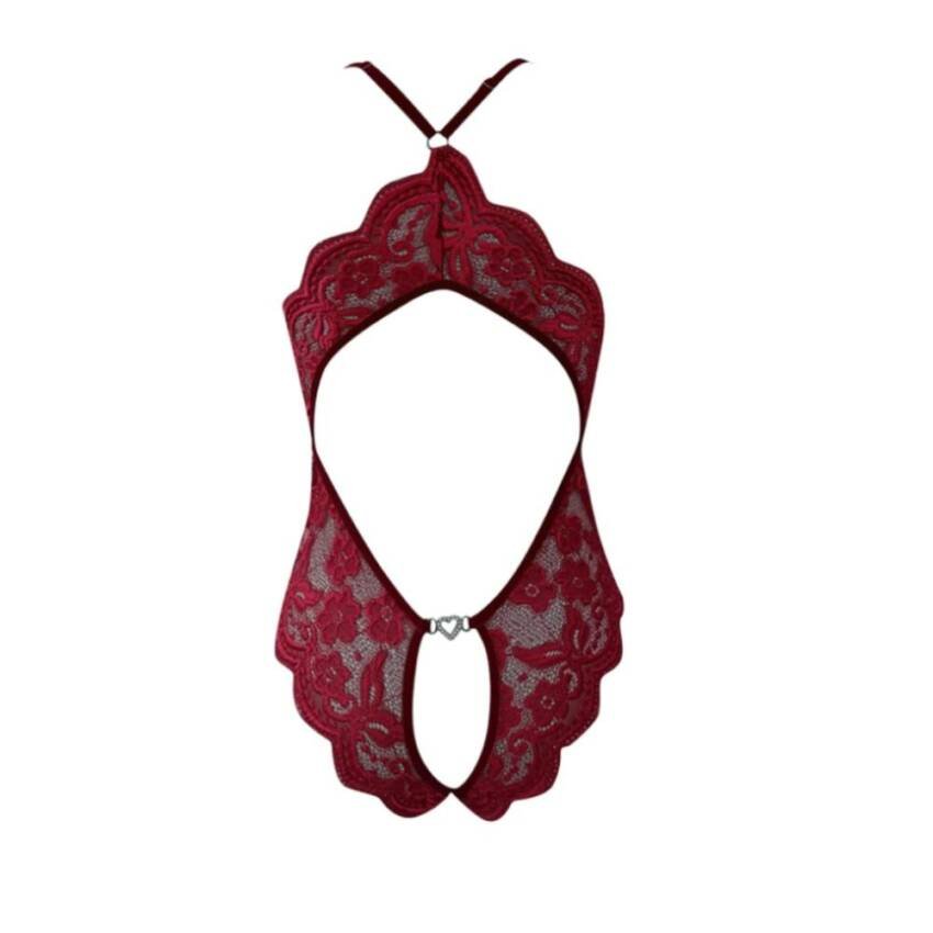 Lenceria Sexy Transparente Para Mujer, Entrepierna Abierta - Imagen 4
