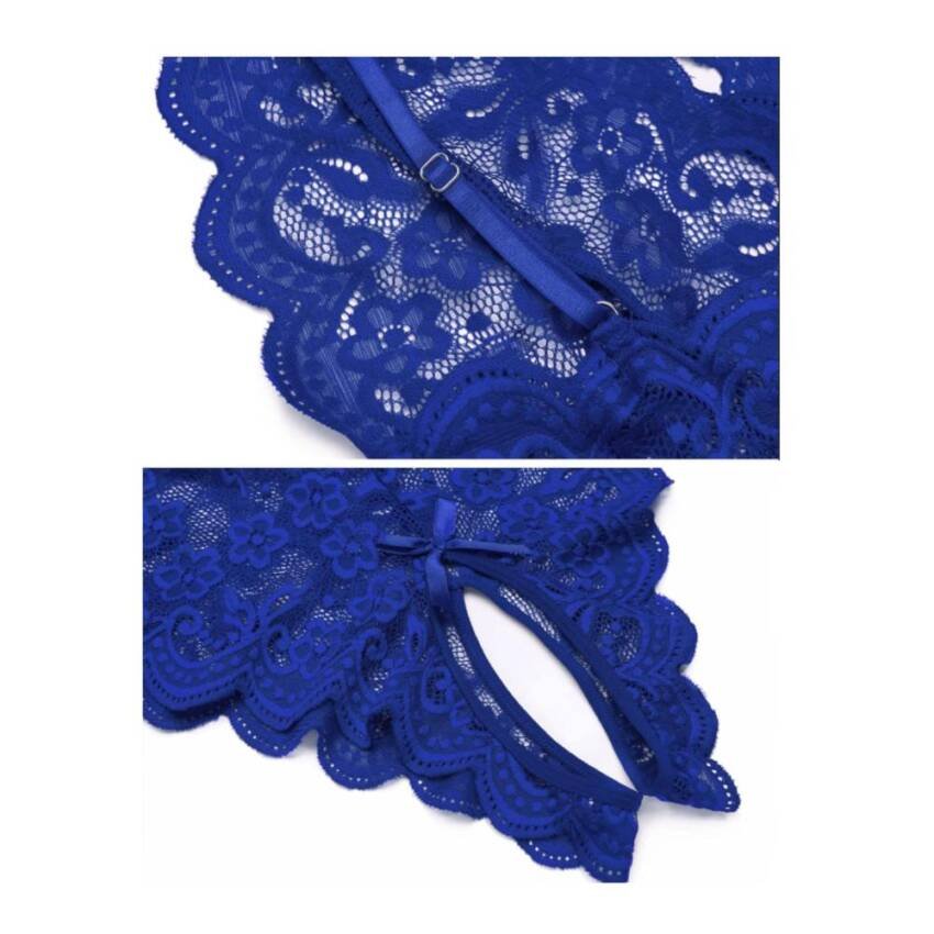 Lenceria Sexy Transparente Para Mujer, Entrepierna Abierta - Imagen 9