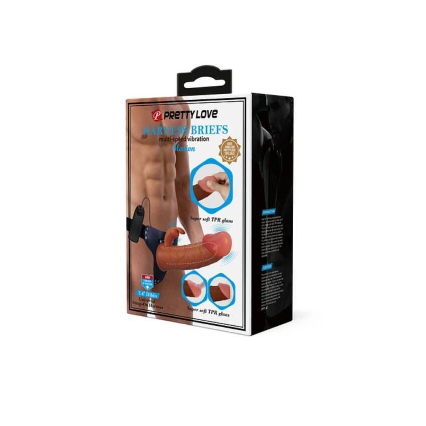 Arnés Sexual con Dildo Vibrador Consolador Ajustable Realista - Imagen 2