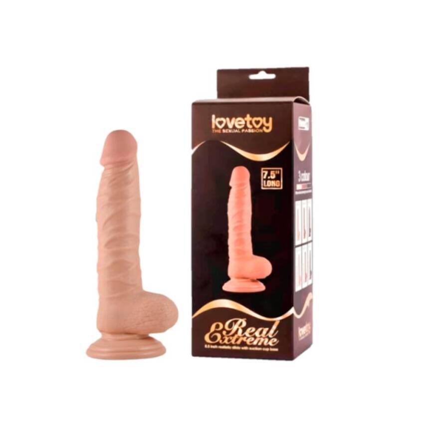 Dildo Consolador Realista Extreme de Lovetoy 19cm - Piel