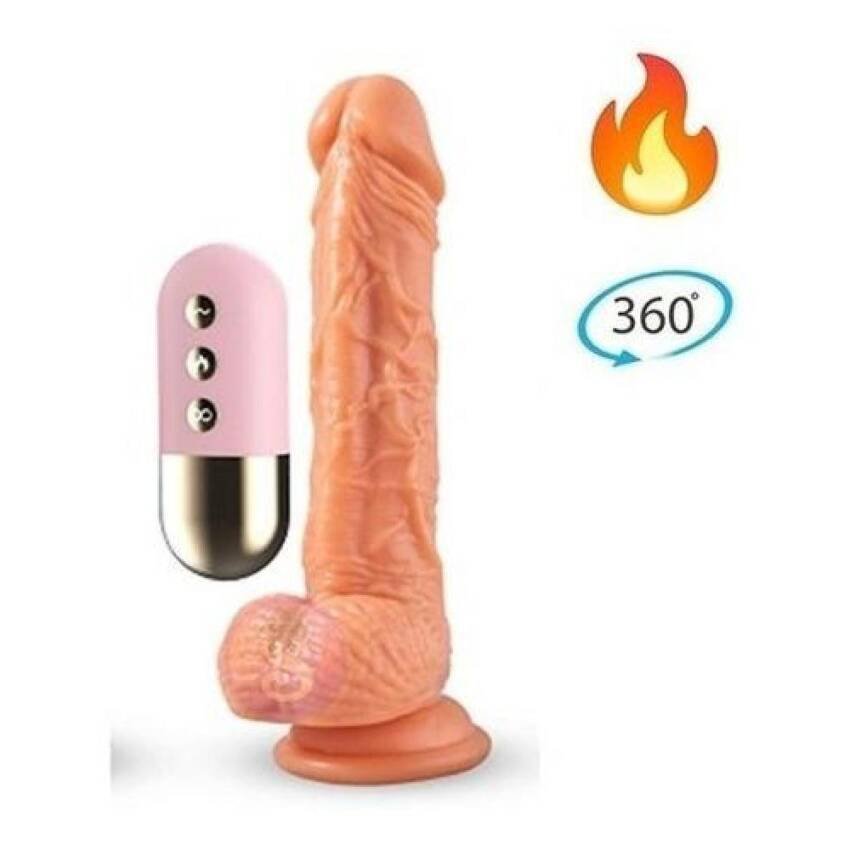 Vibrador Multivelocidades Control Remoto Rotación 360 Calor - Imagen 3
