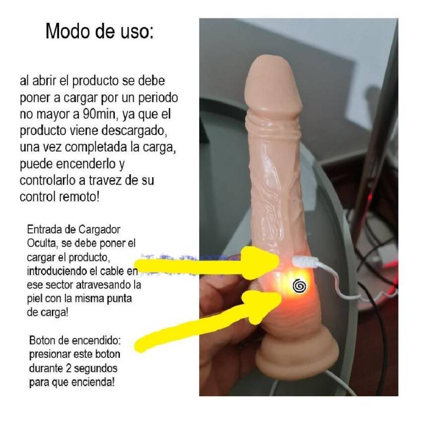 Vibrador Multivelocidades Control Remoto Rotación 360 Calor - Imagen 7