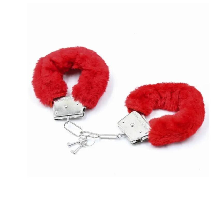 Juego De Esposas Con Piel Felpa Peluche Parejas juegos sexuales - Imagen 3