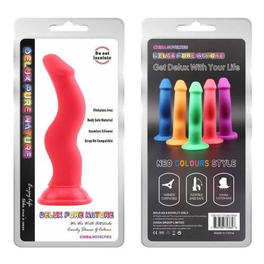 Dildo Consolador Curvas Reales Flexible Deluxe Chisa