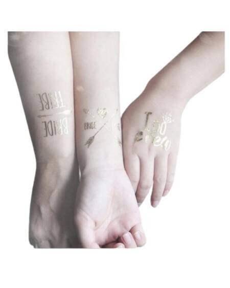 Tatuaje Sticker pegatina Equipo Damas Despedida De Soltera 10pcs