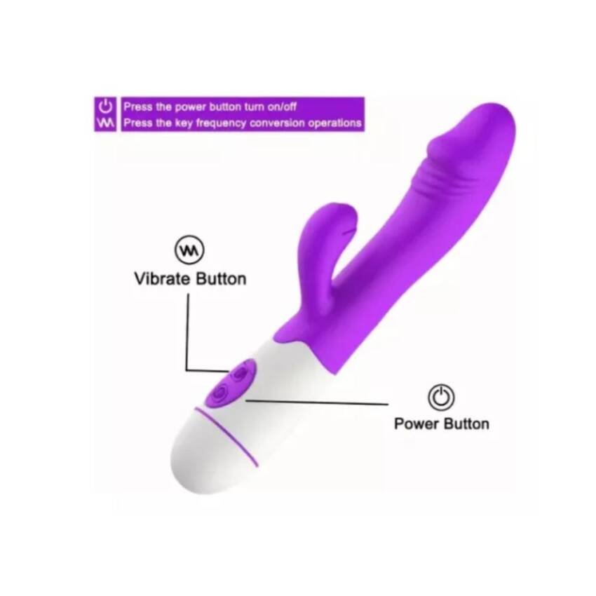 Vibrador Consolador Conejo (punto G, Clítoris Y Vagina). - Imagen 4