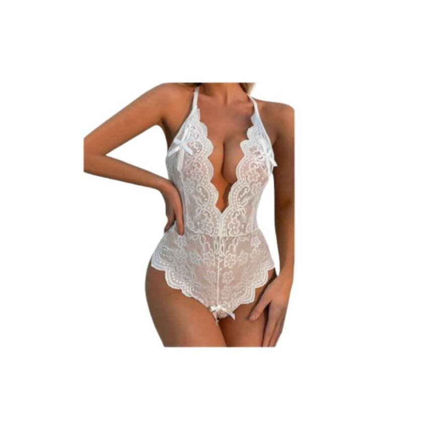 Lenceria Sexy Transparente Para Mujer, Entrepierna Abierta - Imagen 2