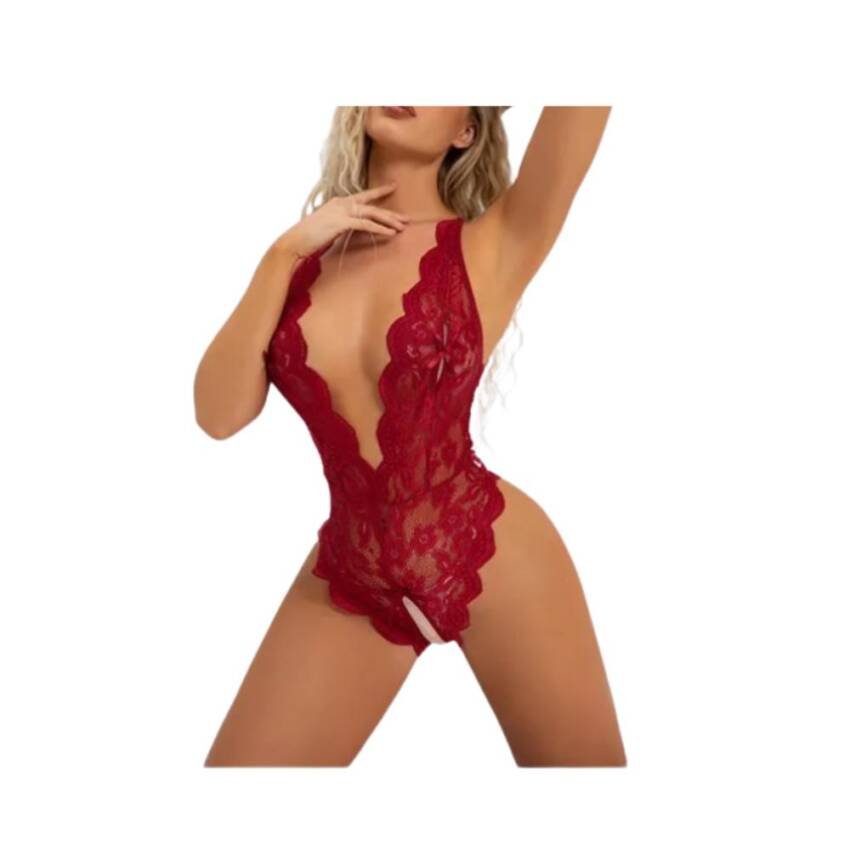 Lenceria Sexy Transparente Para Mujer, Entrepierna Abierta - Imagen 16