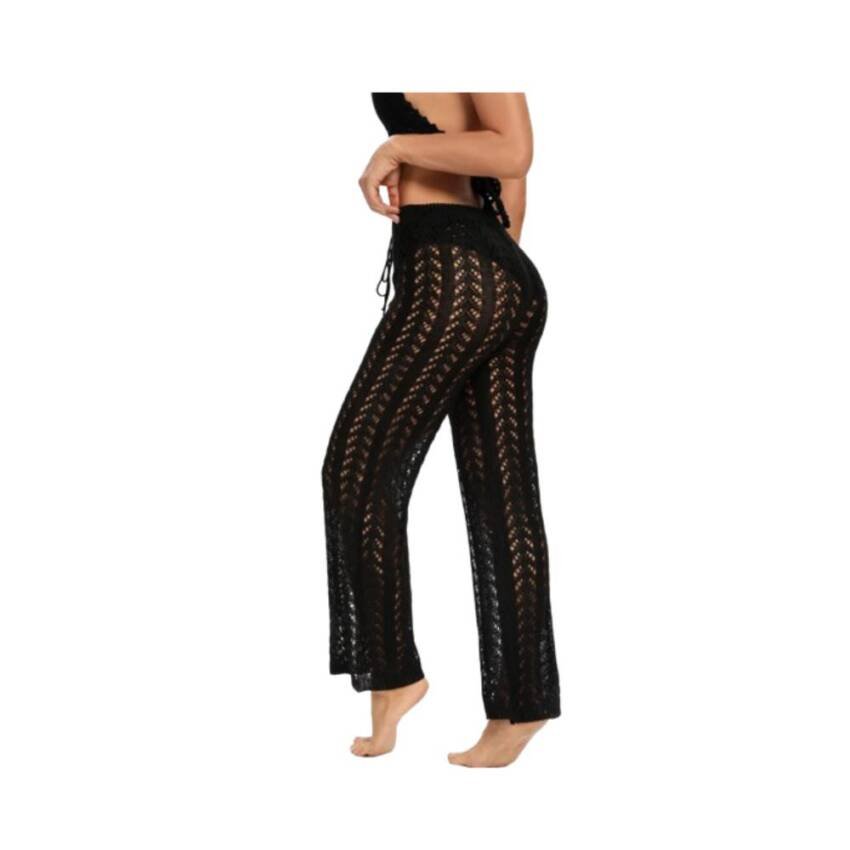 Pantalon Playero Tejido Cordon Delantero Pareo - Imagen 6
