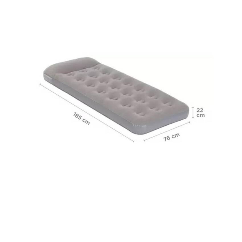 Colchón Inflable Coleman Camping Individual – Compacto y Cómodo - Gris - Imagen 5