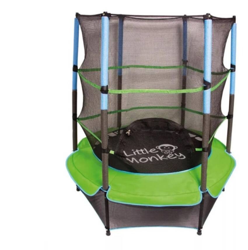 Cama Elástica 1.4m Niños Malla Protectora Verde - Verde