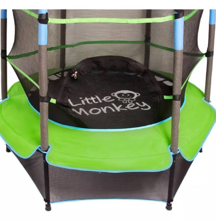 Cama Elástica 1.4m Niños Malla Protectora Verde - Verde - Imagen 5