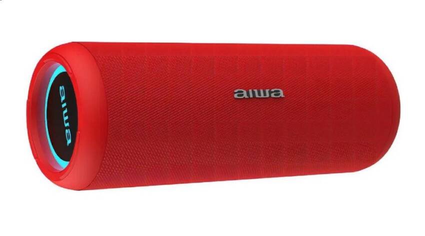 Parlante Portátil Aiwa 20W Bluetooth Impermeable TWS - Rojo