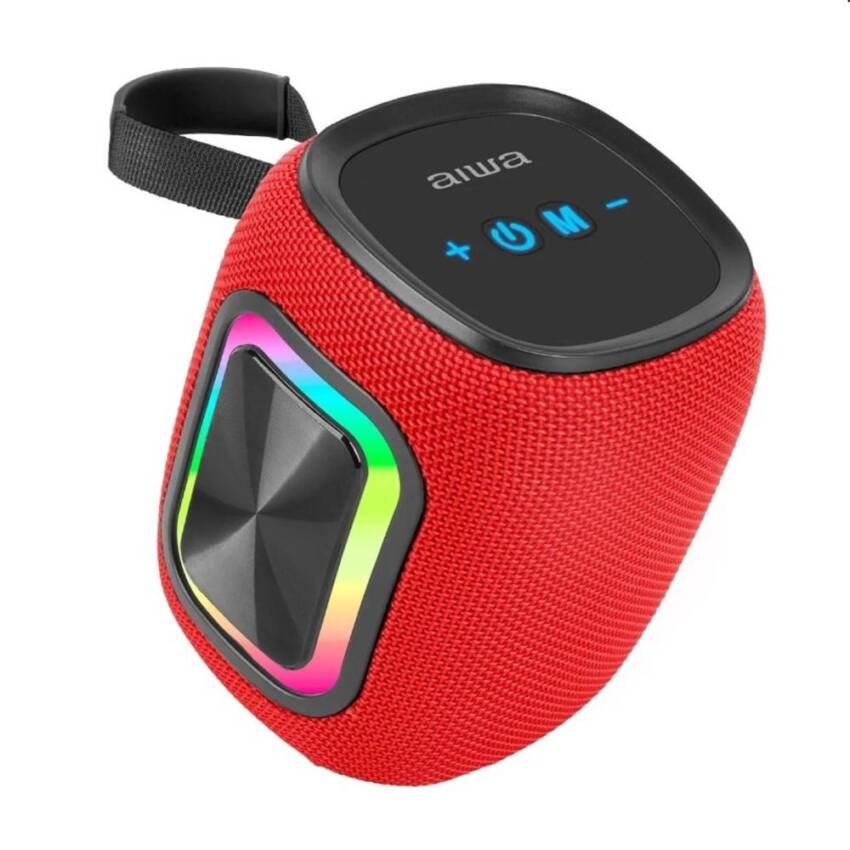 - Parlante Bluetooth Aiwa 12W con FM y Luces RGB