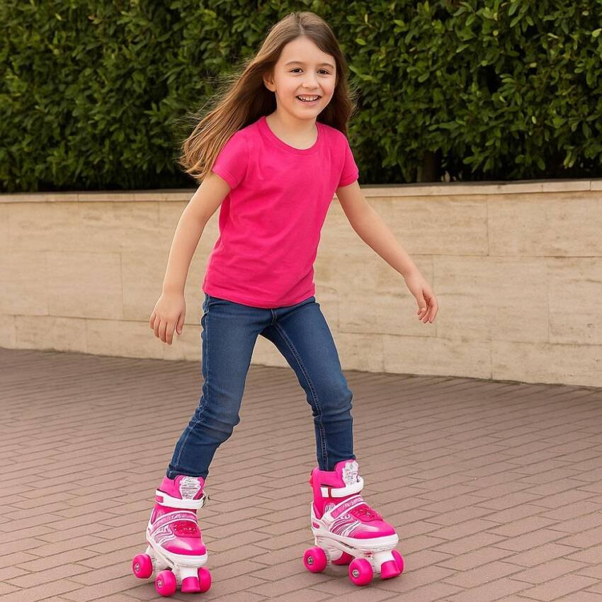 Patines Artísticos Infantiles Ajustables 4 Ruedas - Imagen 2