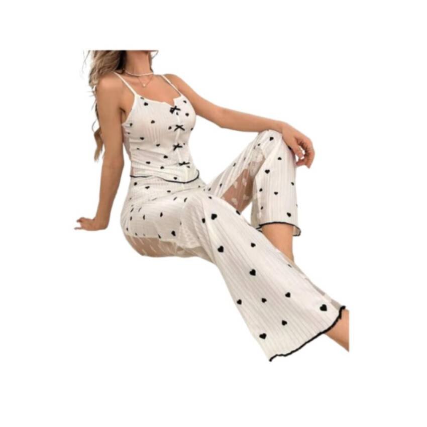 Pijama Sexy Lencería 2Piezas Encaje Malla Transparente Mujer - Imagen 7