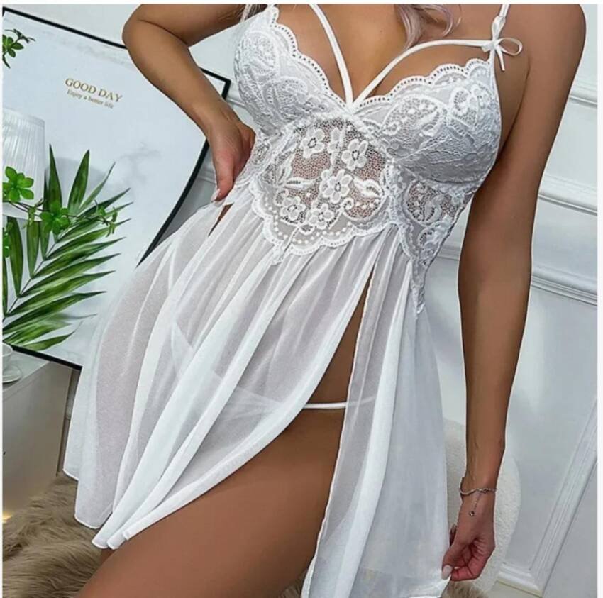 Lencería Babydolls Erotico Sexy 2pcs Encaje Camison - Imagen 10