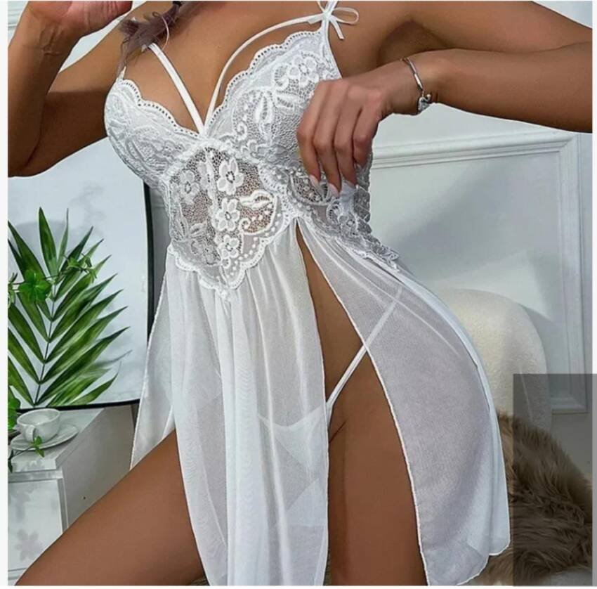 Lencería Babydolls Erotico Sexy 2pcs Encaje Camison - Imagen 11