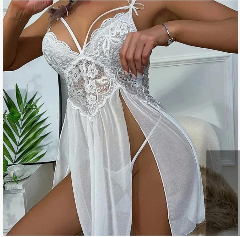 Lencería Babydolls Erotico Sexy 2pcs Encaje Camison - Imagen 11