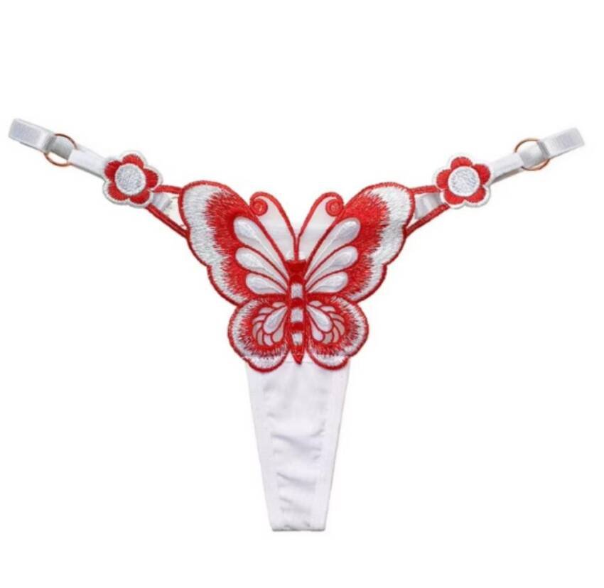 Colaless Bordado Mariposa, Cinta Ajustable Lenceria Exotica - Imagen 10