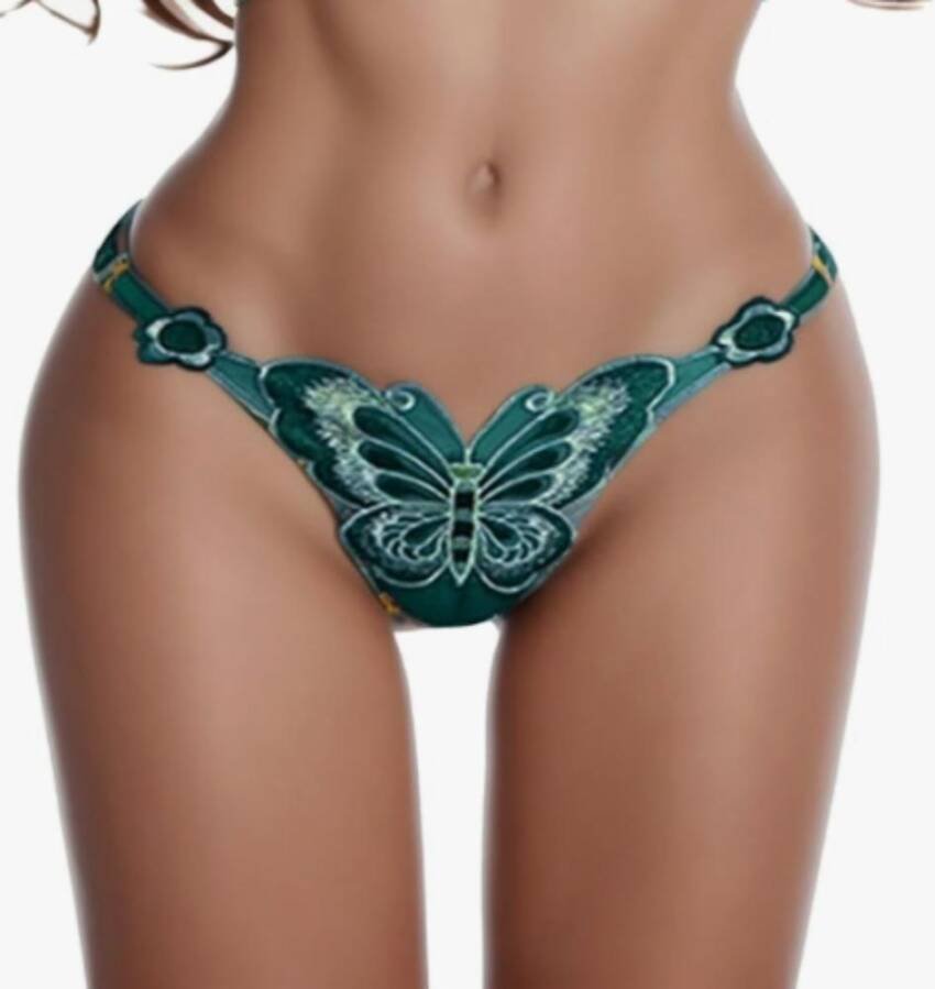 Colaless Bordado Mariposa, Cinta Ajustable Lenceria Exotica - Imagen 22